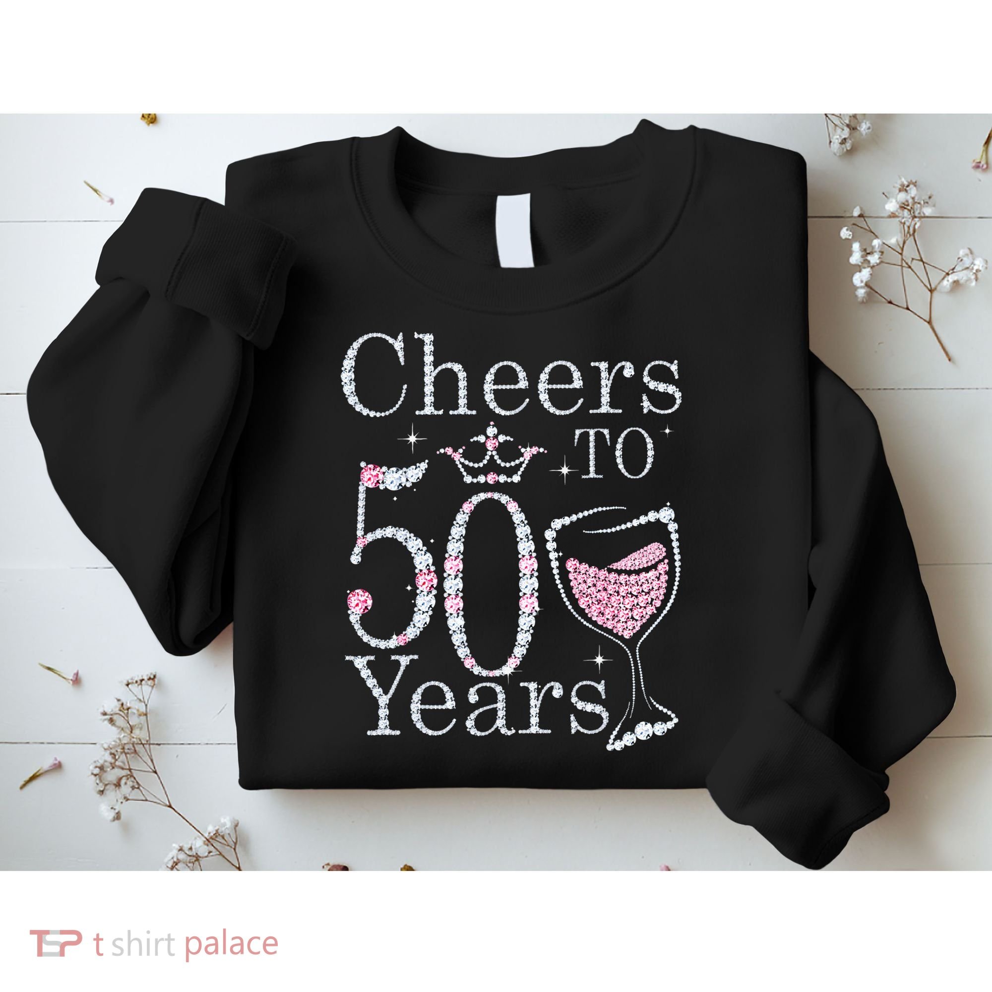 Cheers To 50 Years 1972 50Th Birthday Gift For Womens Sweatshirt