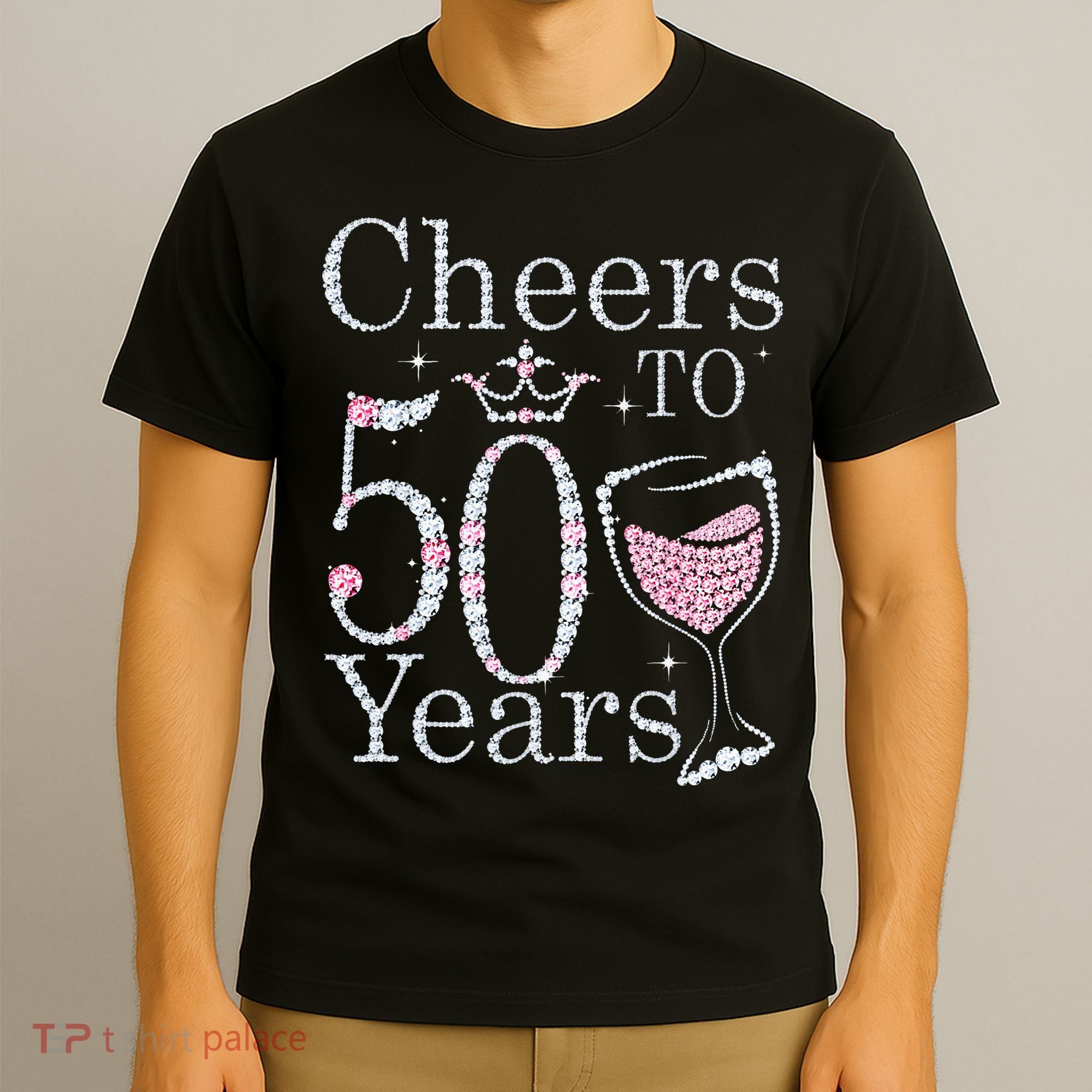 Cheers To 50 Years 1972 50Th Birthday Gift For Womens T-Shirt