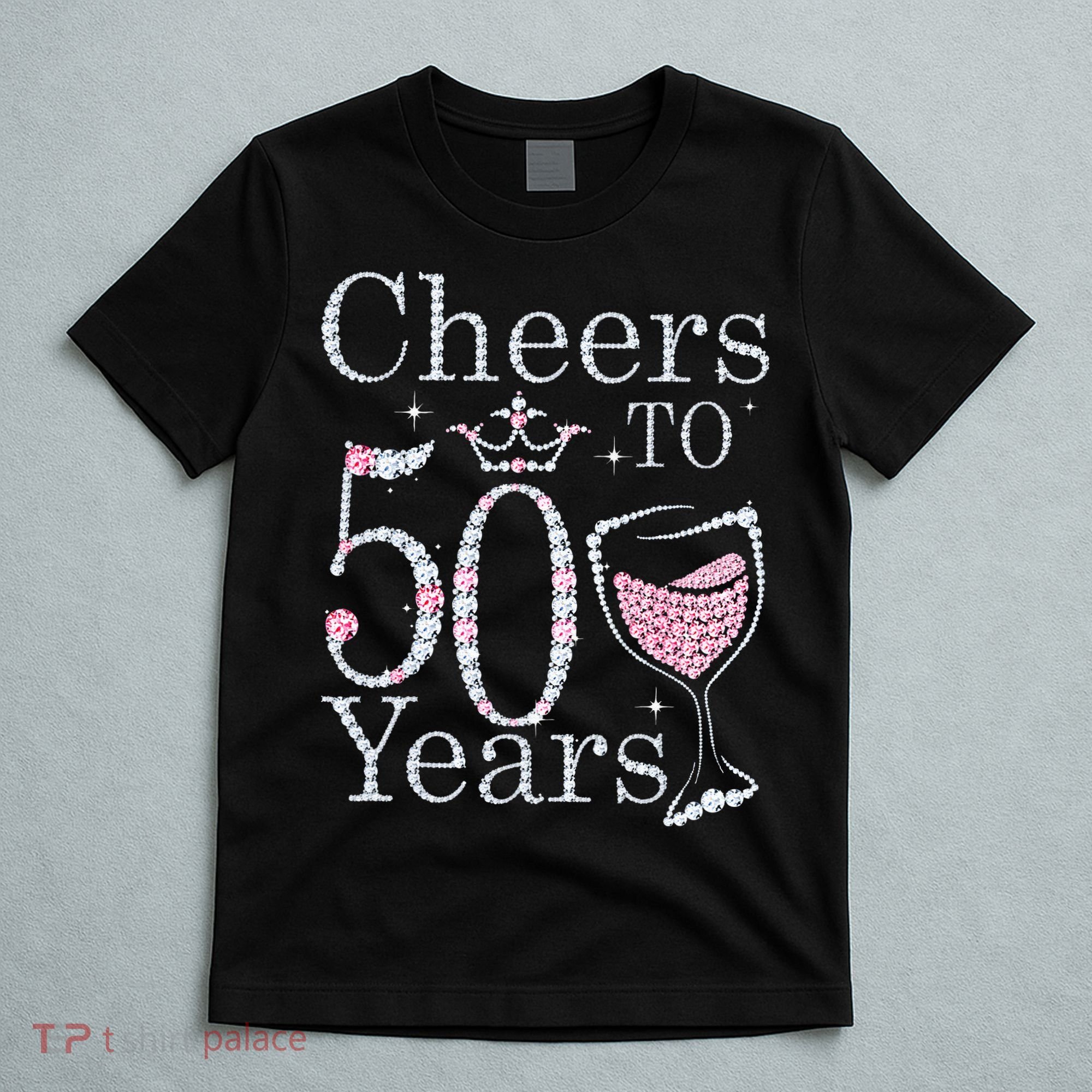 Cheers To 50 Years 1972 50Th Birthday Gift For Womens T-Shirt