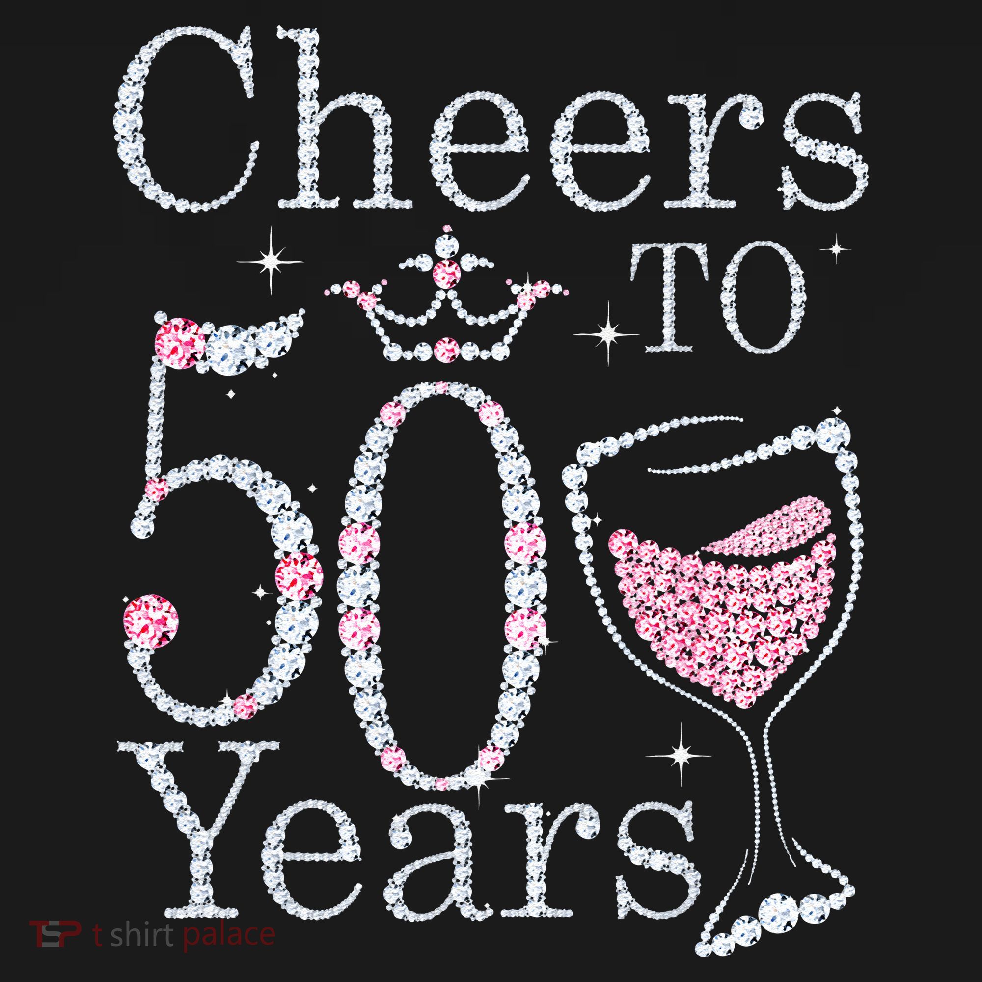 Cheers To 50 Years 1972 50Th Birthday Gift For Womens T-Shirt