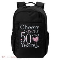 Cheers To 50 Years 1972 50Th Birthday Gift For Womens Backpack thumb 0