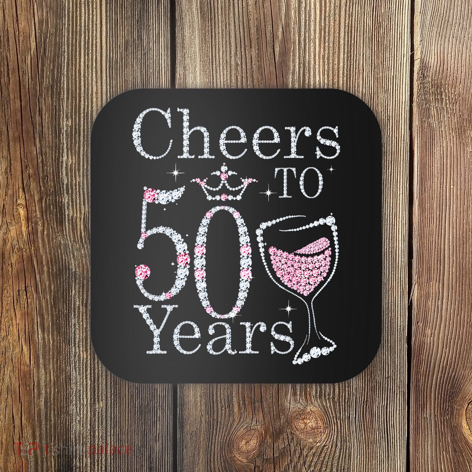 Cheers To 50 Years 1972 50Th Birthday Gift For Womens Coaster