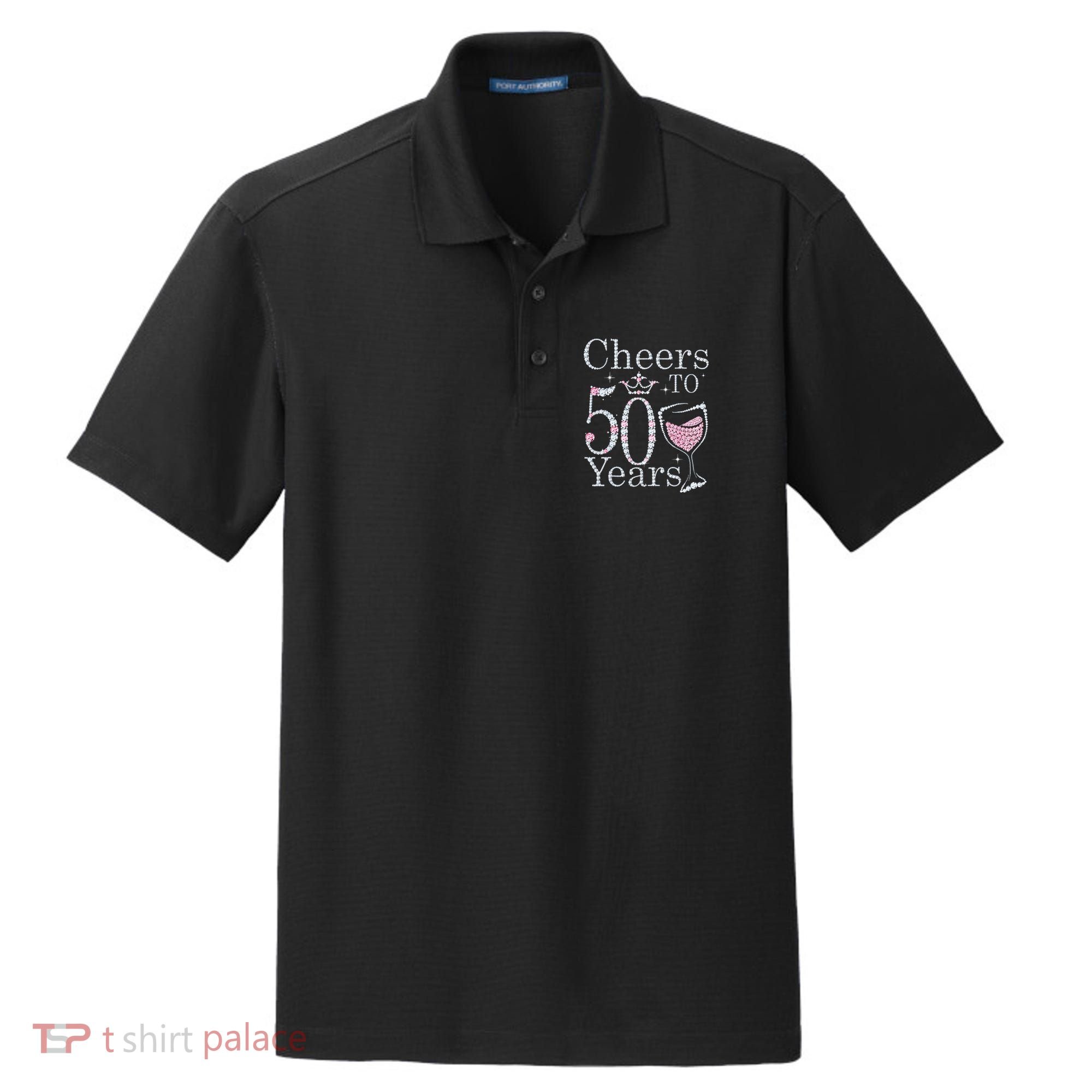 Cheers To 50 Years 1972 50Th Birthday Gift For Womens Dry Zone Grid Polo