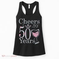 Cheers To 50 Years 1972 50Th Birthday Gift For Womens Women's Tank Top thumb 0