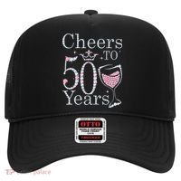 Cheers To 50 Years 1972 50Th Birthday Gift For Womens Hat thumb 0