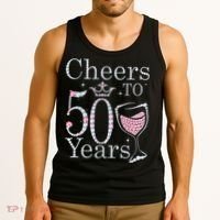 Cheers To 50 Years 1972 50Th Birthday Gift For Womens Tank Top thumb 3