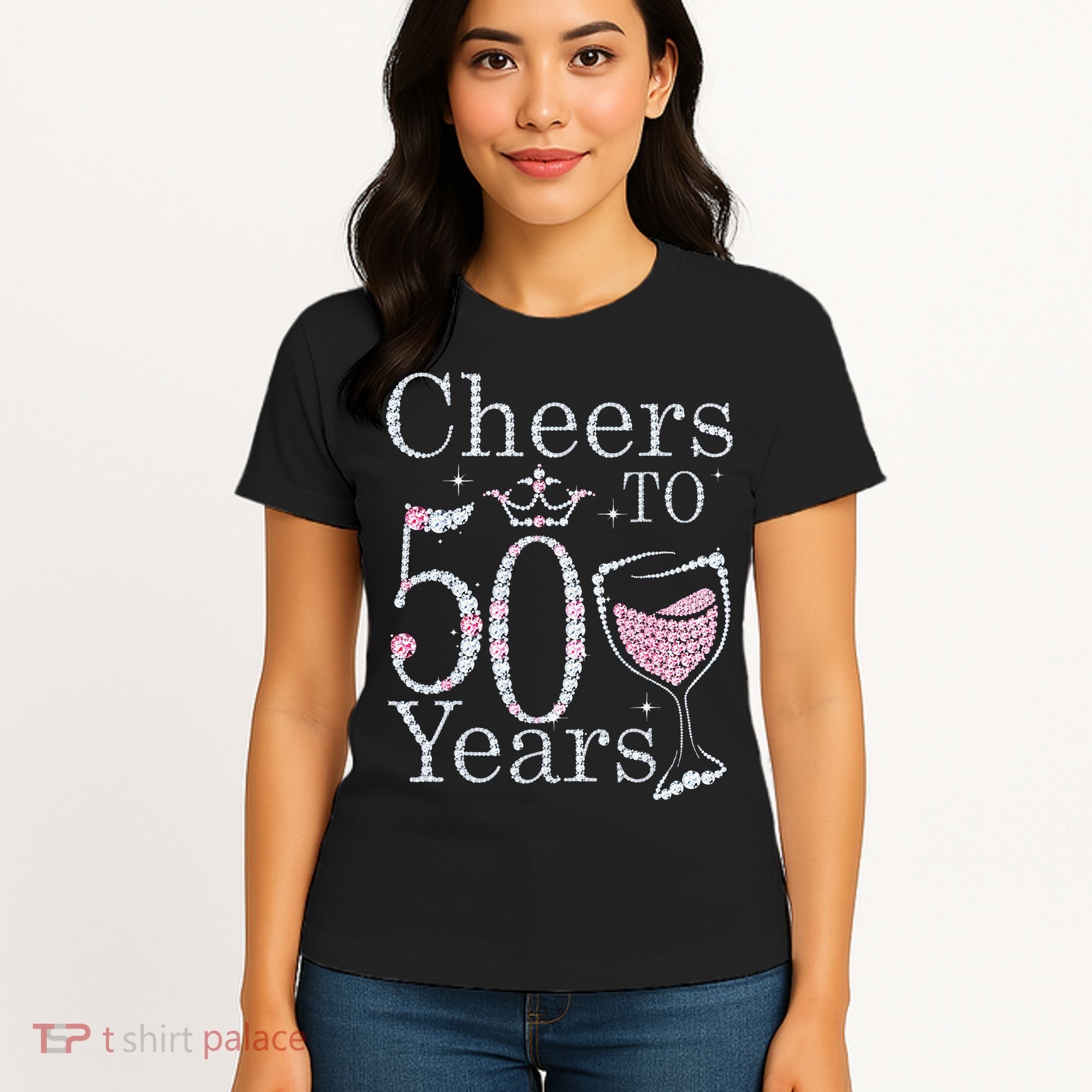 Cheers To 50 Years 1972 50Th Birthday Gift For Womens Women's T-Shirt