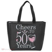 Cheers To 50 Years 1972 50Th Birthday Gift For Womens Tote Bag thumb 0