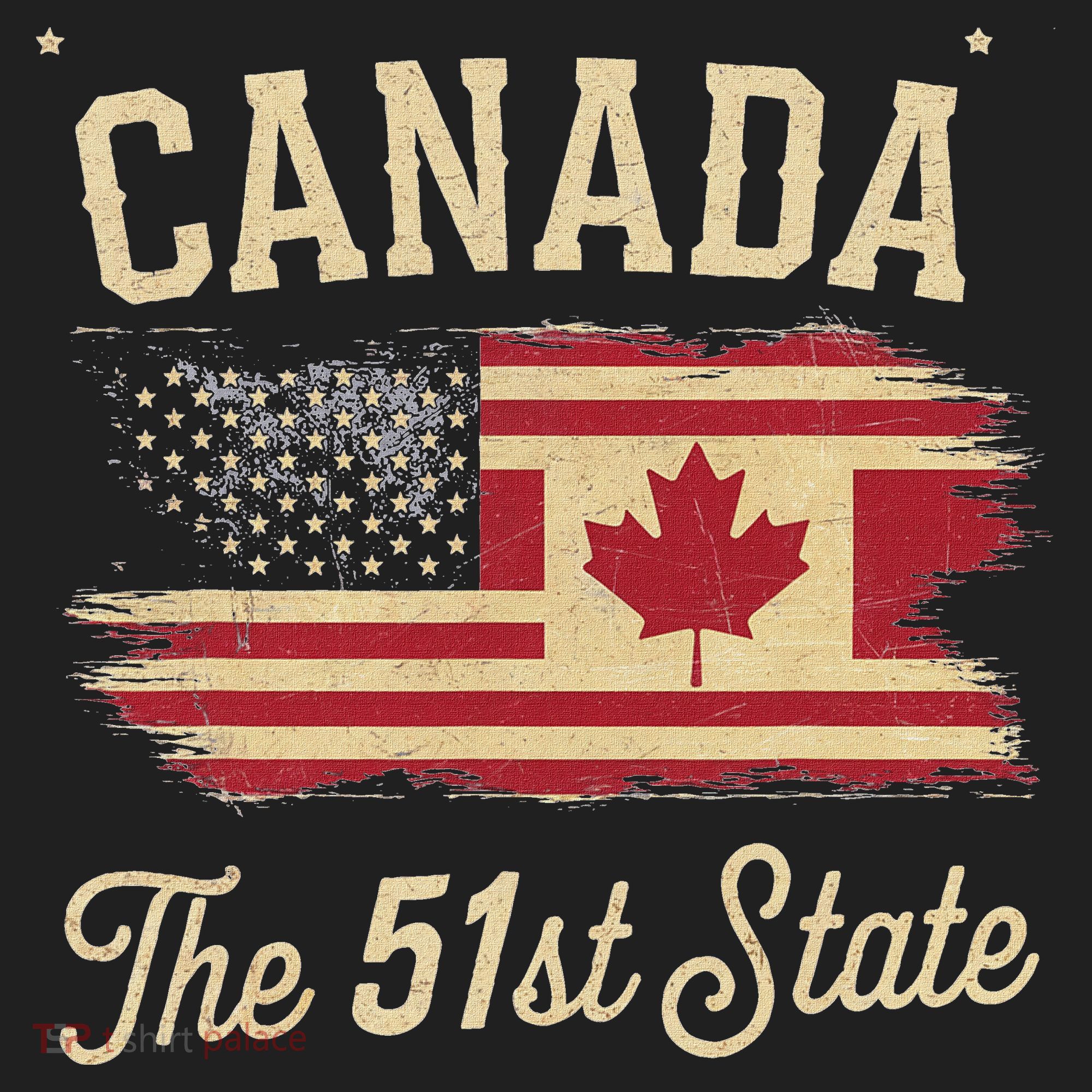 Canada The 51 State Trump Canada U.S State Women's Sweatshirt