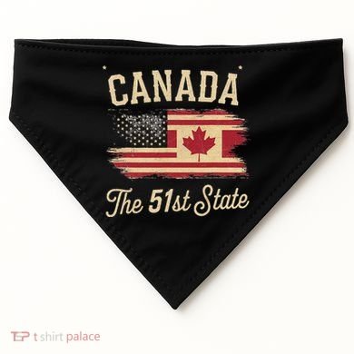 Canada The 51 State Trump Canada U.S State USA-Made Doggie Bandana