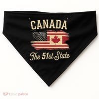 Canada The 51 State Trump Canada U.S State USA-Made Doggie Bandana thumb 0