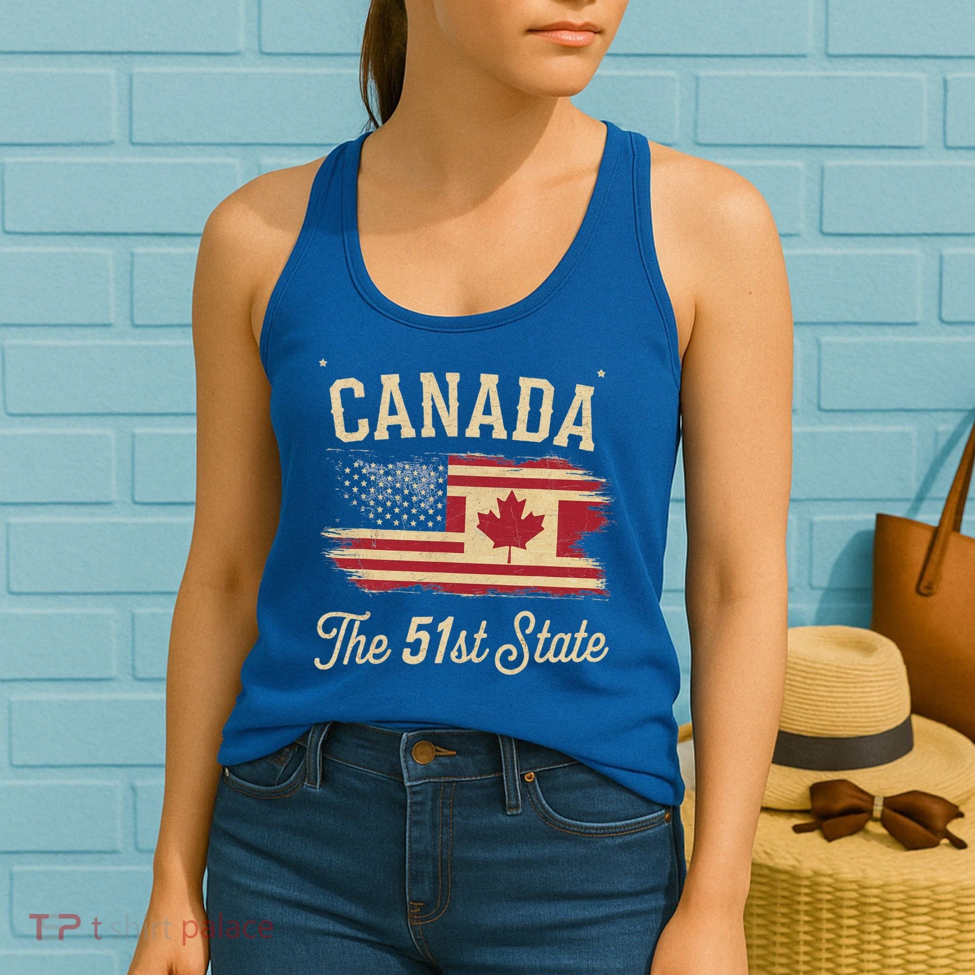 Canada The 51 State Trump Canada U.S State Women's Tank Top