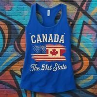Canada The 51 State Trump Canada U.S State Women's Tank Top thumb 3
