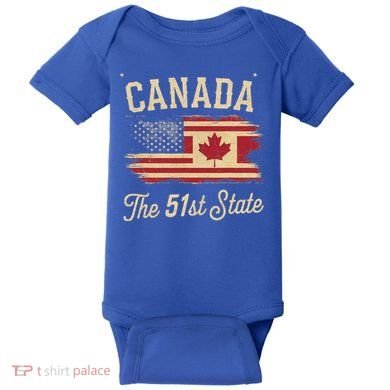 Canada The 51 State Trump Canada U.S State Baby Bodysuit