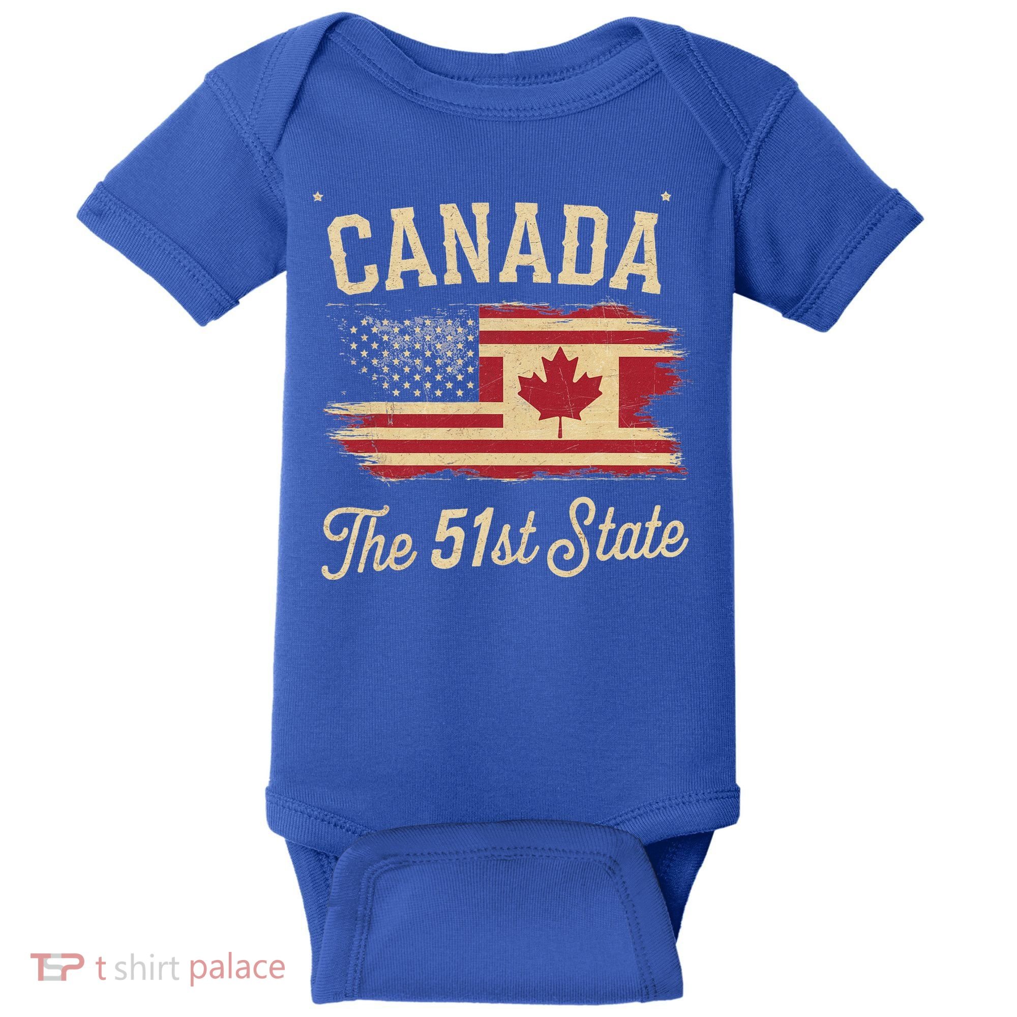 Canada The 51 State Trump Canada U.S State Baby Bodysuit