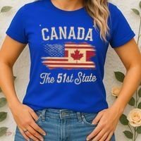 Canada The 51 State Trump Canada U.S State Women's T-Shirt thumb 2