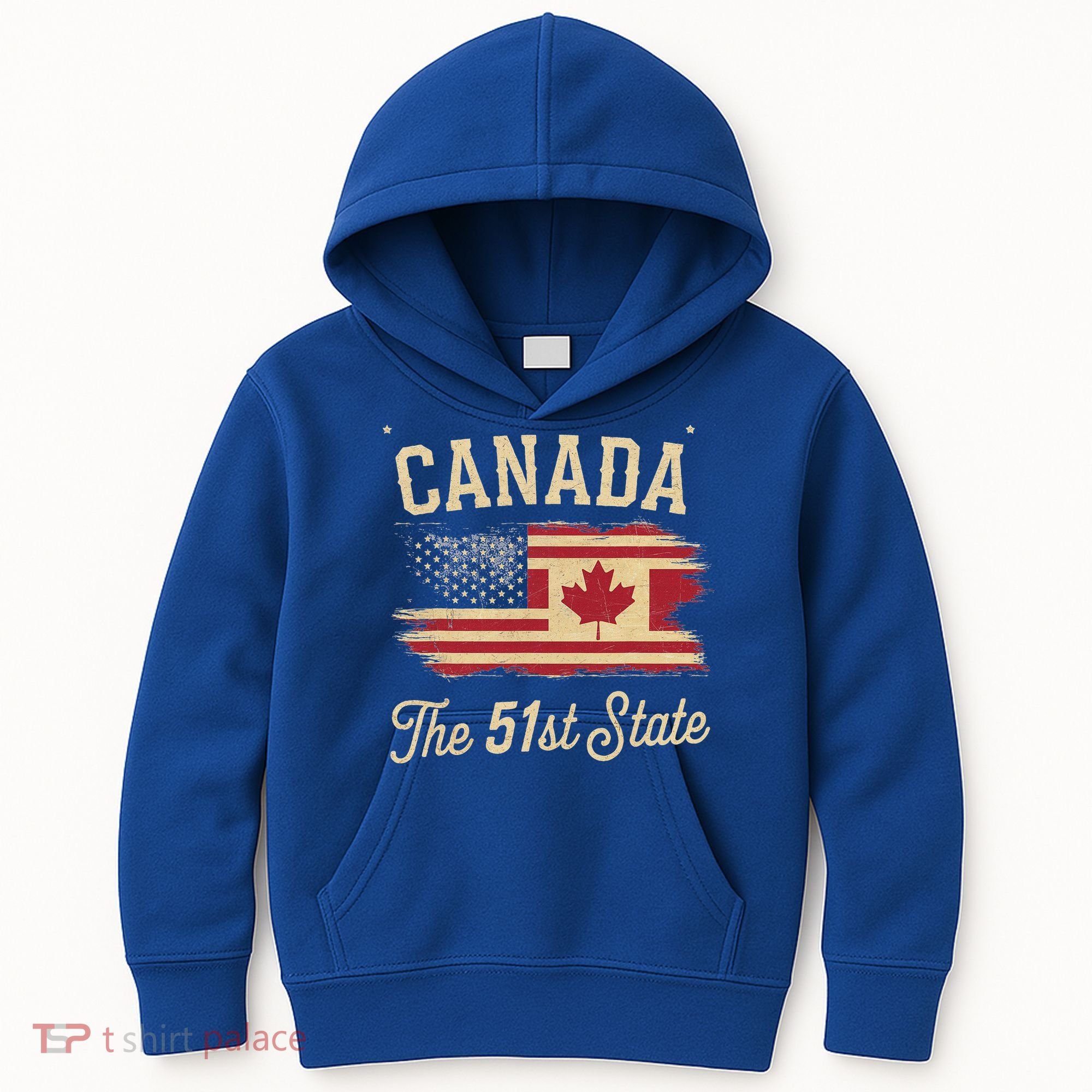 Canada The 51 State Trump Canada U.S State Kids Hoodie