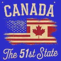 Canada The 51 State Trump Canada U.S State Kids Hoodie thumb 5