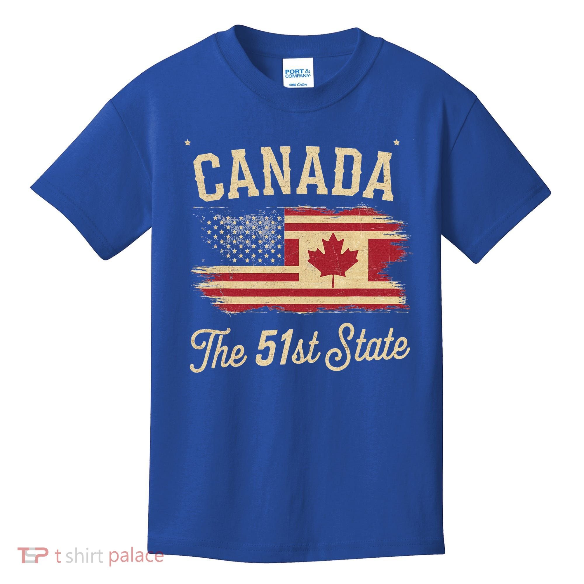 Canada The 51 State Trump Canada U.S State Kids T-Shirt