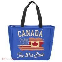 Canada The 51 State Trump Canada U.S State Tote Bag thumb 0