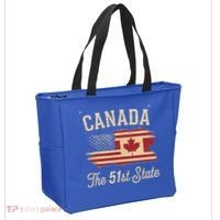 Canada The 51 State Trump Canada U.S State Tote Bag thumb 2