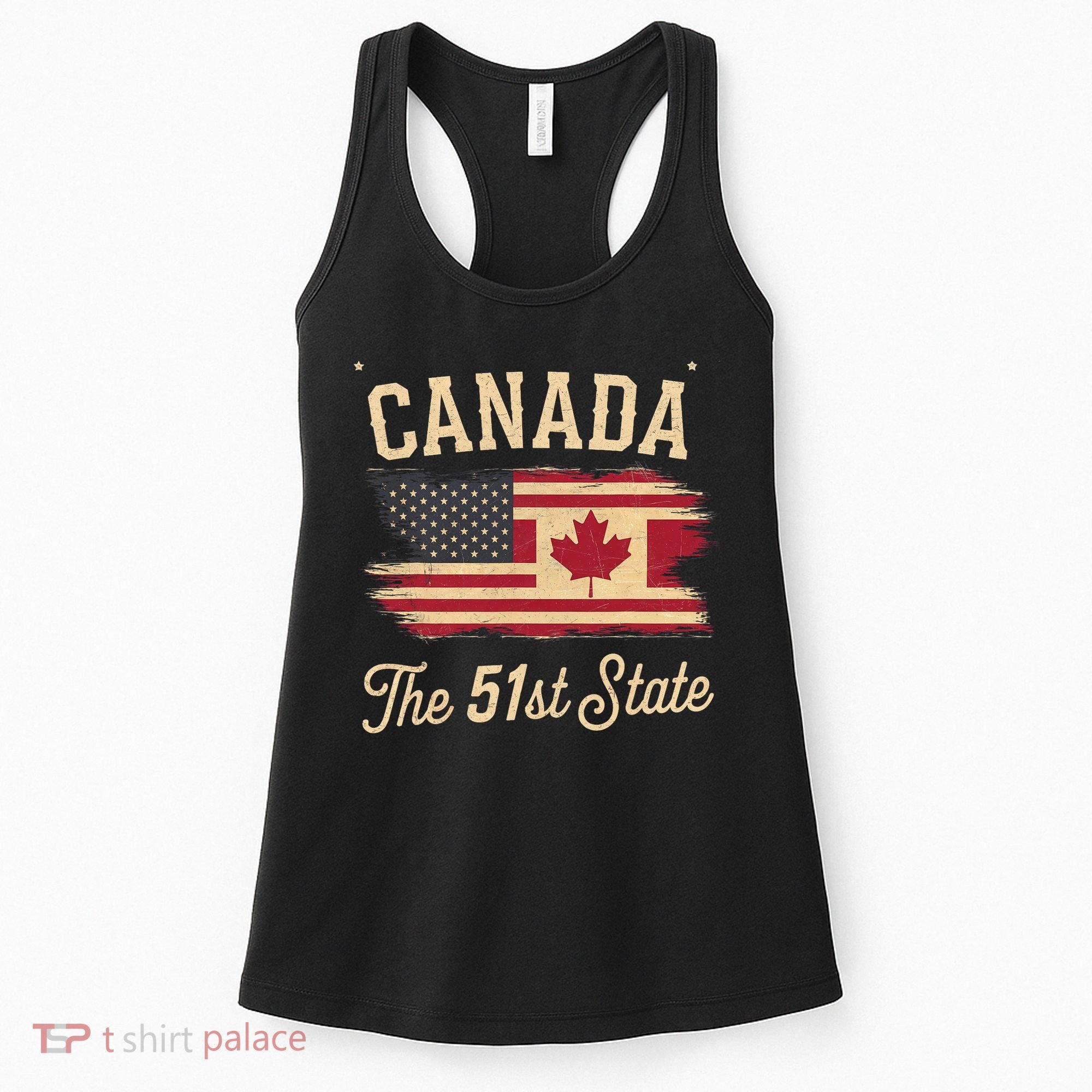 Canada The 51 State Trump Canada U.S State Funny Women's Tank Top