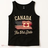 Canada The 51 State Trump Canada U.S State Funny Tank Top thumb 2