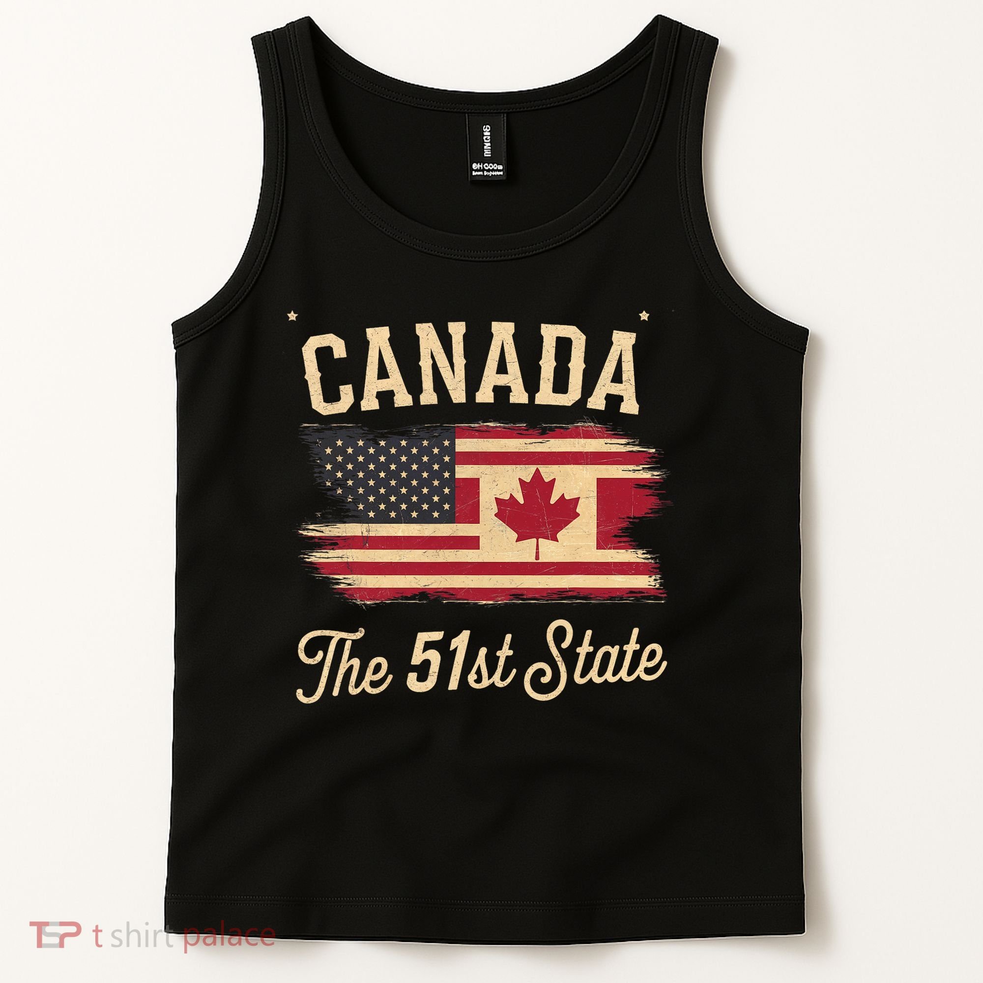Canada The 51 State Trump Canada U.S State Funny Tank Top