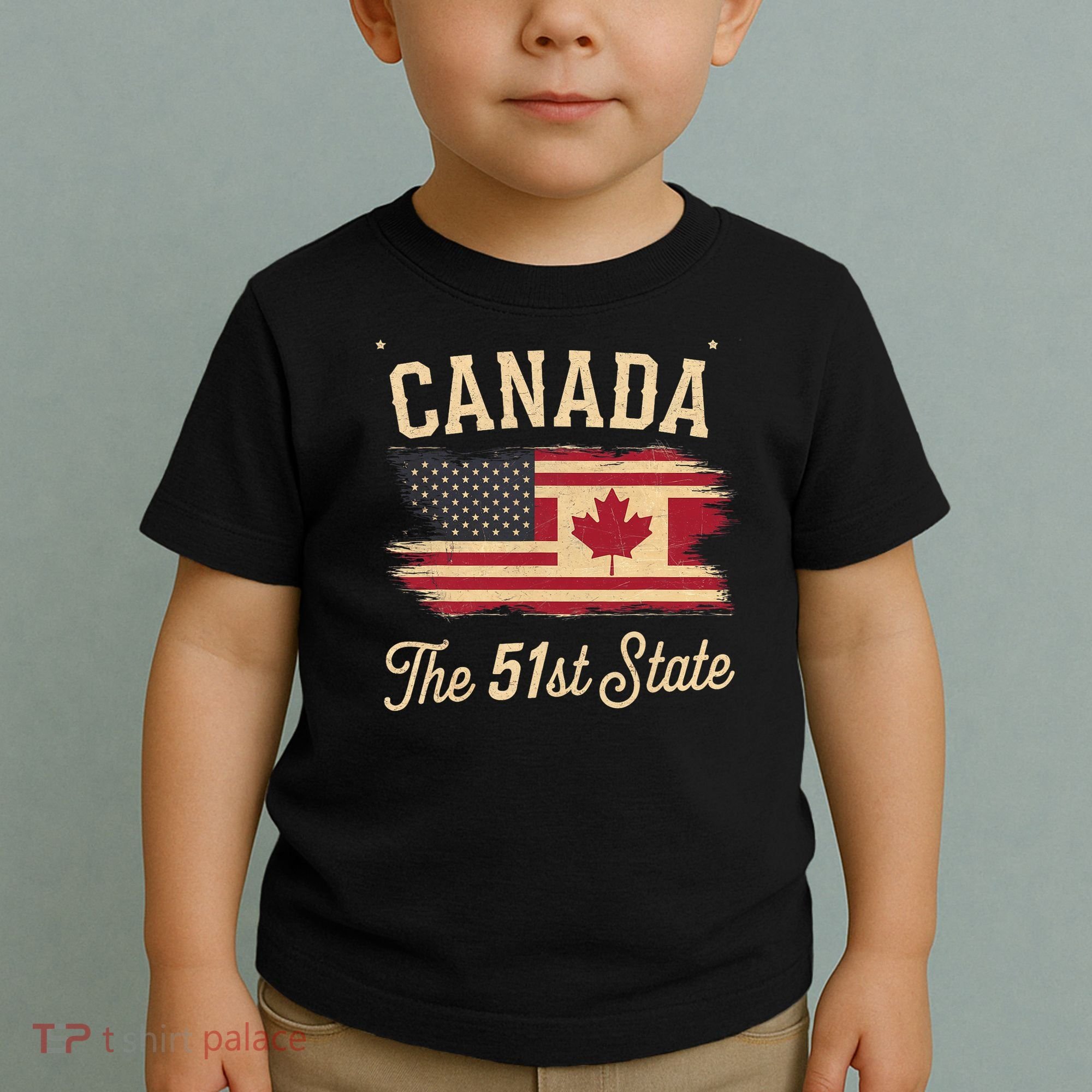 Canada The 51 State Trump Canada U.S State Funny Toddler T-Shirt