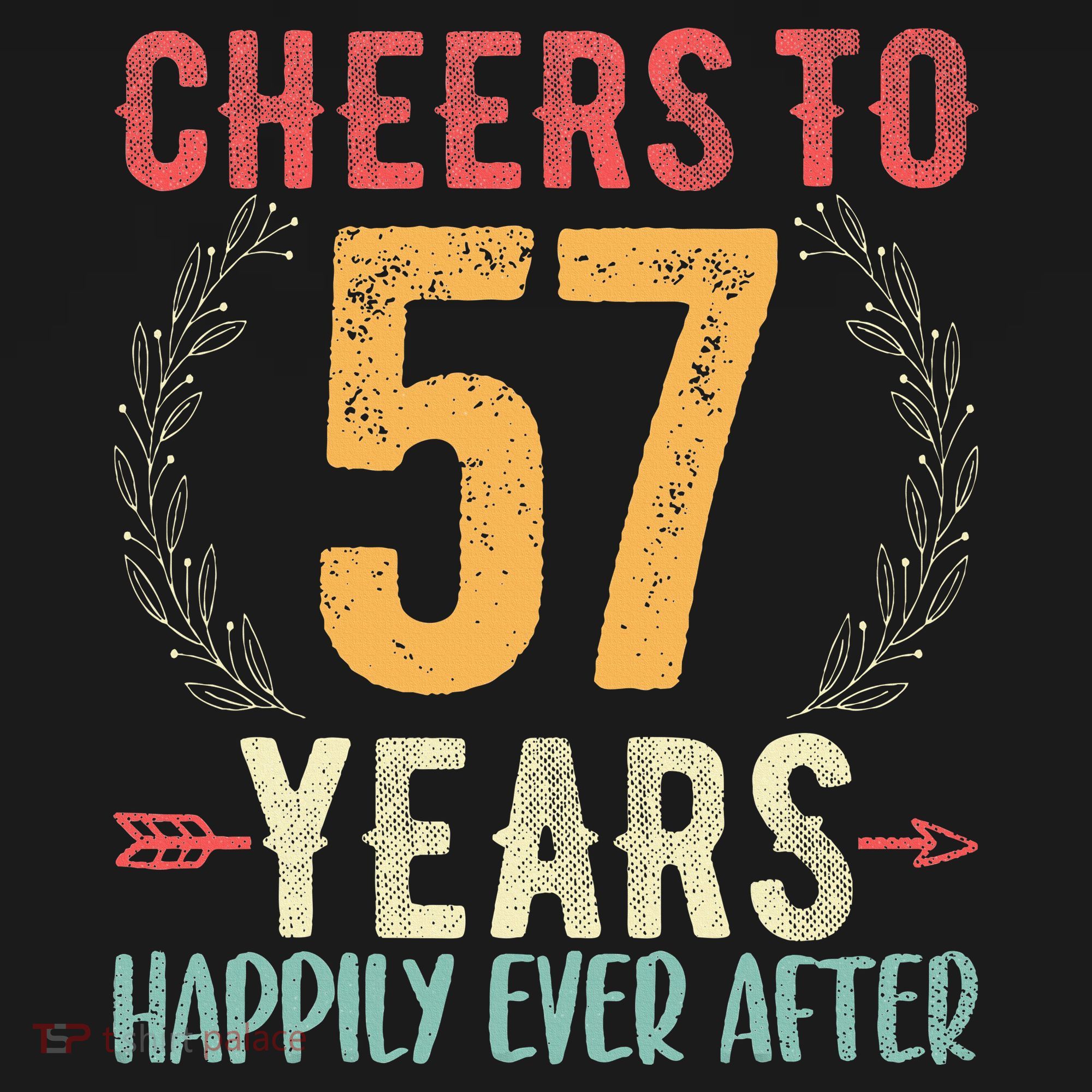 Cheers To 57 Years 57th Wedding Anniversary Husband Wife Polo
