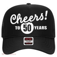 Cheers To 50 Years Birthday Hat thumb 0