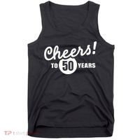 Cheers To 50 Years Birthday Tank Top thumb 0
