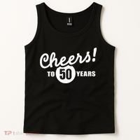Cheers To 50 Years Birthday Tank Top thumb 2