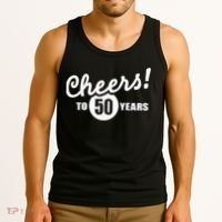 Cheers To 50 Years Birthday Tank Top thumb 3