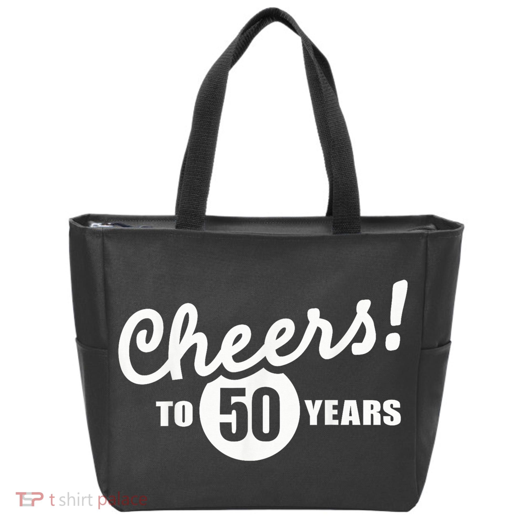 Cheers To 50 Years Birthday Tote Bag