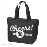 Cheers To 50 Years Birthday Tote Bag thumb 3