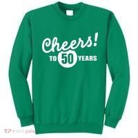Cheers To 50 Years Birthday Sweatshirt thumb 0