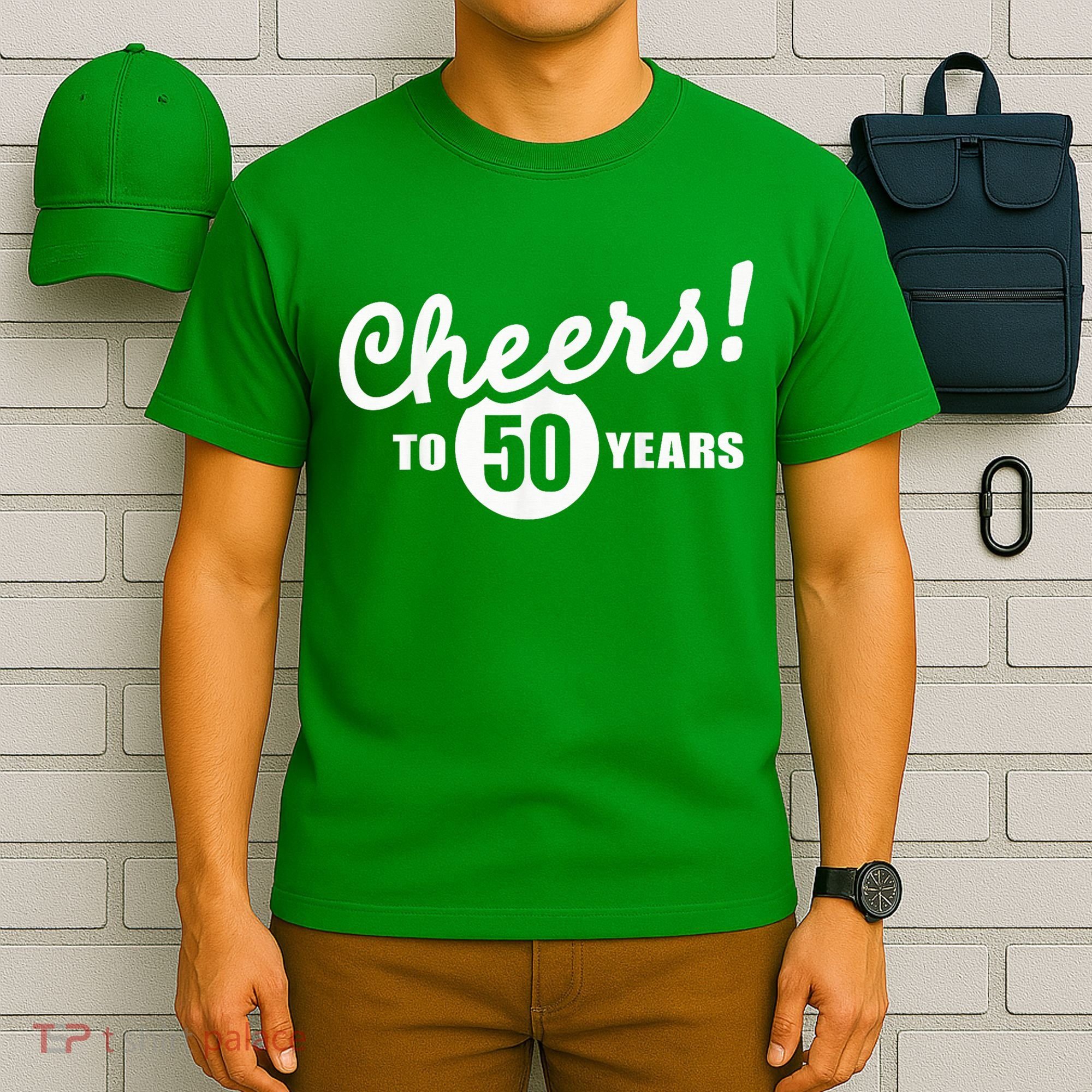 Cheers To 50 Years Birthday T-Shirt