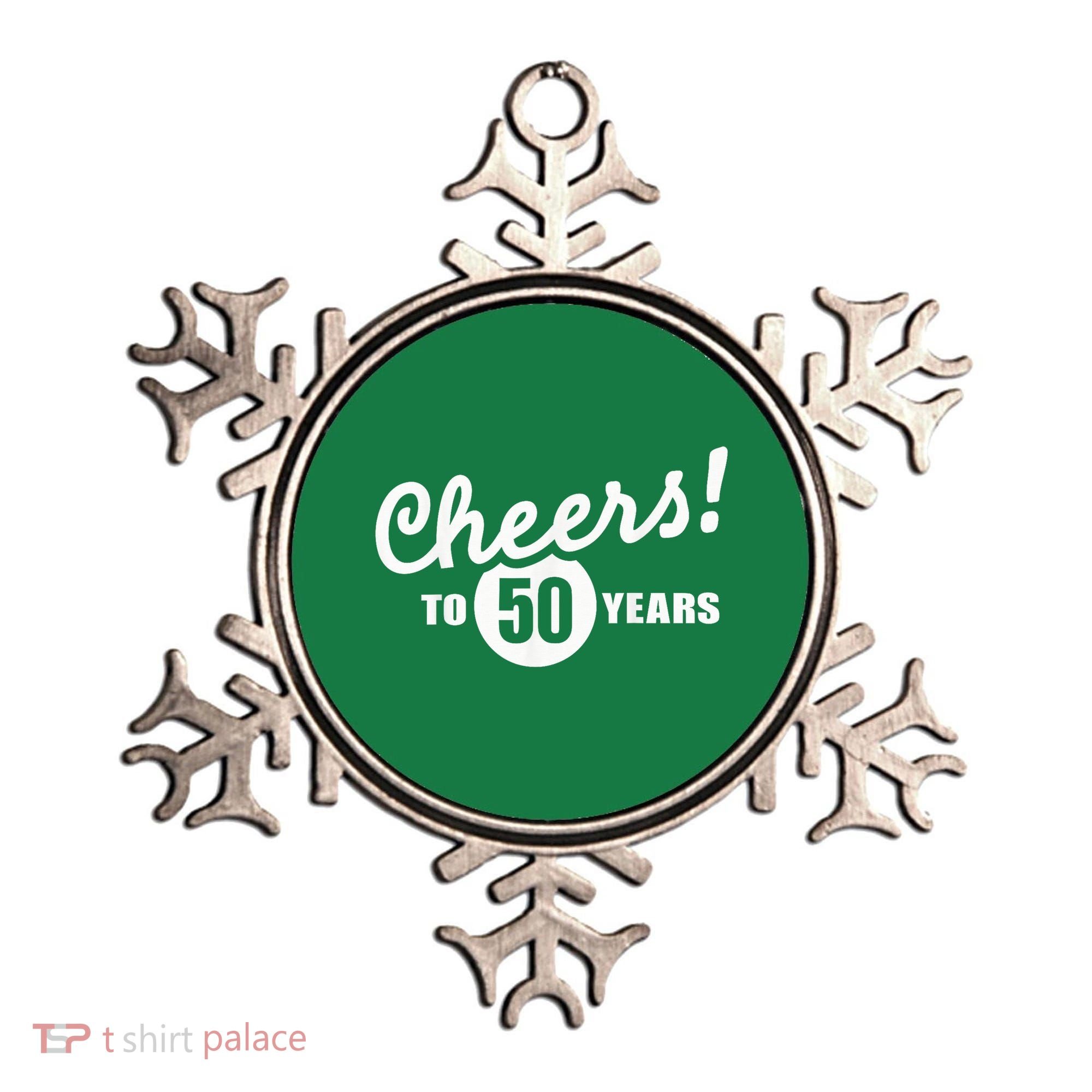 Cheers To 50 Years Birthday Ornament