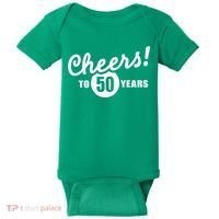 Cheers To 50 Years Birthday Baby Bodysuit thumb 0