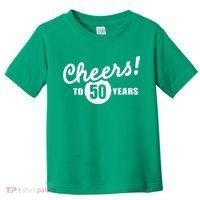 Cheers To 50 Years Birthday Toddler T-Shirt thumb 0