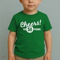 Cheers To 50 Years Birthday Toddler T-Shirt thumb 2