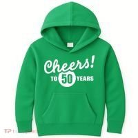 Cheers To 50 Years Birthday Kids Hoodie thumb 0