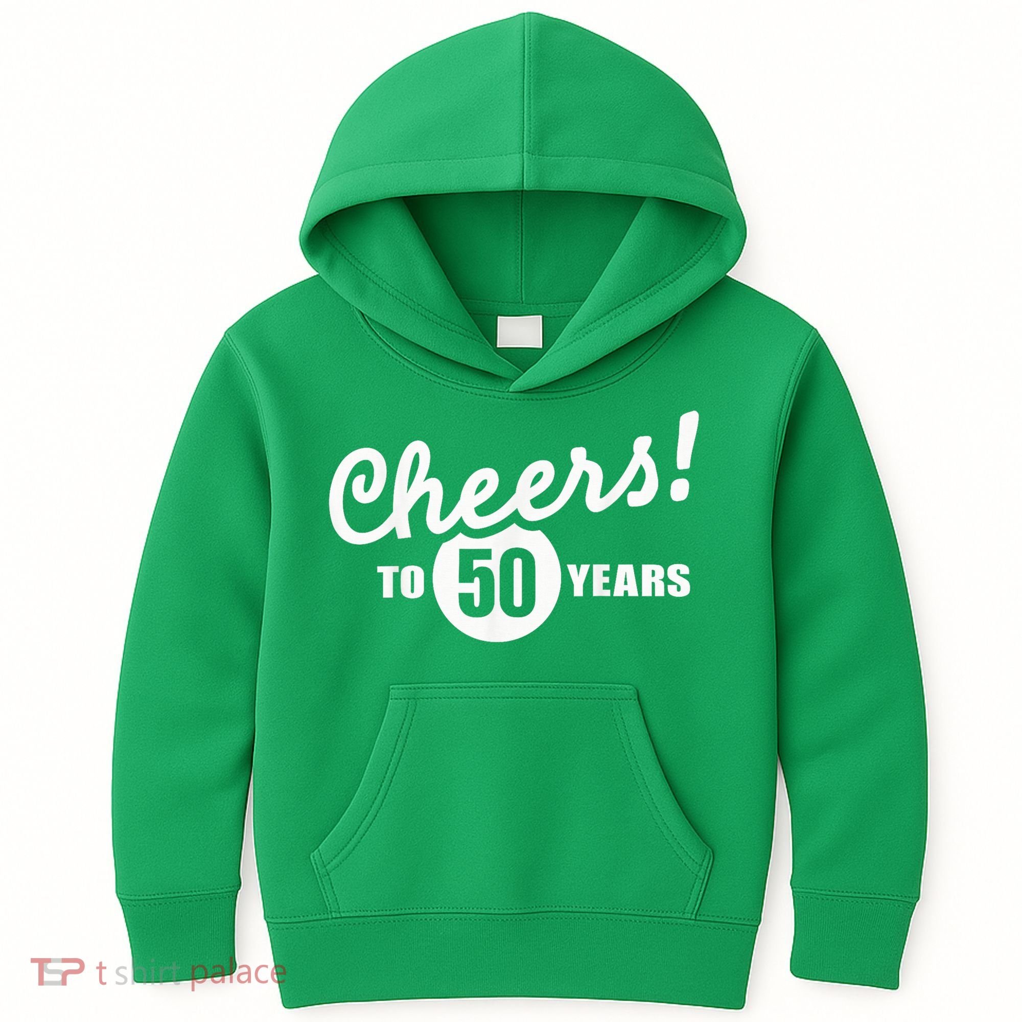 Cheers To 50 Years Birthday Kids Hoodie