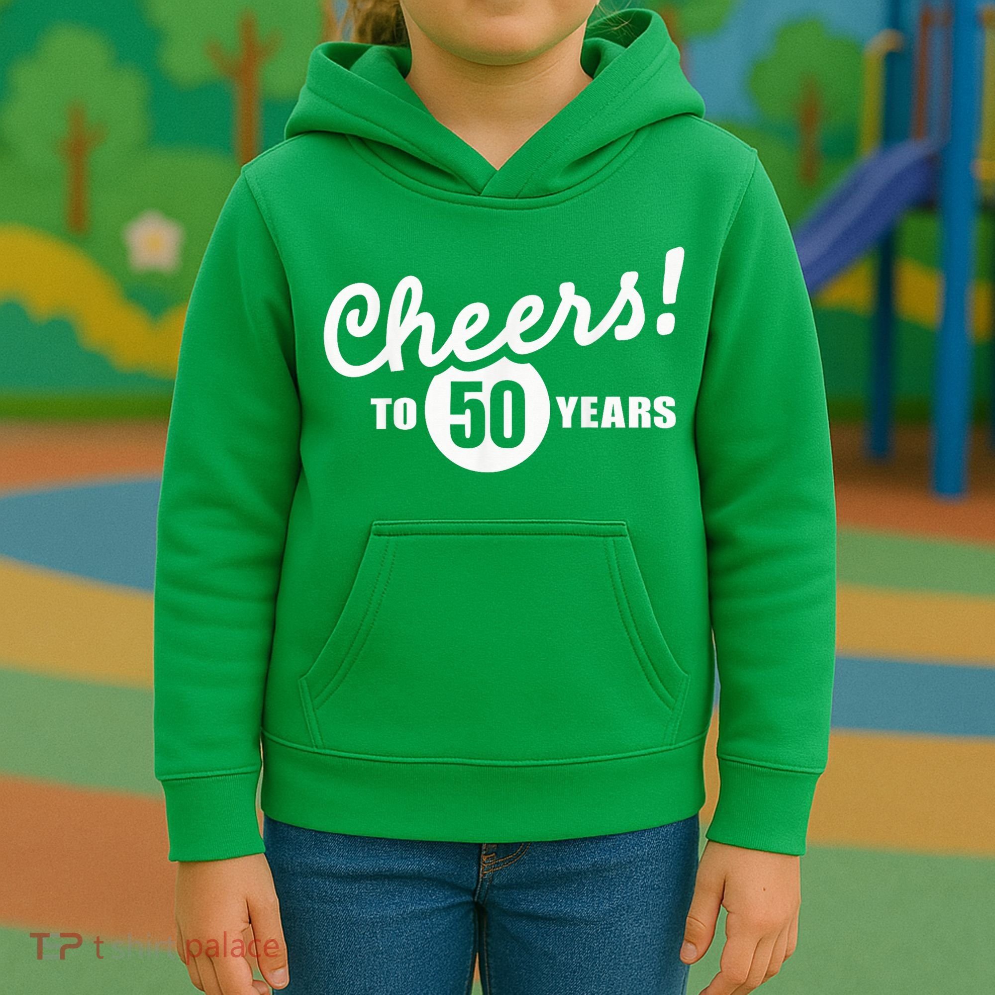 Cheers To 50 Years Birthday Kids Hoodie