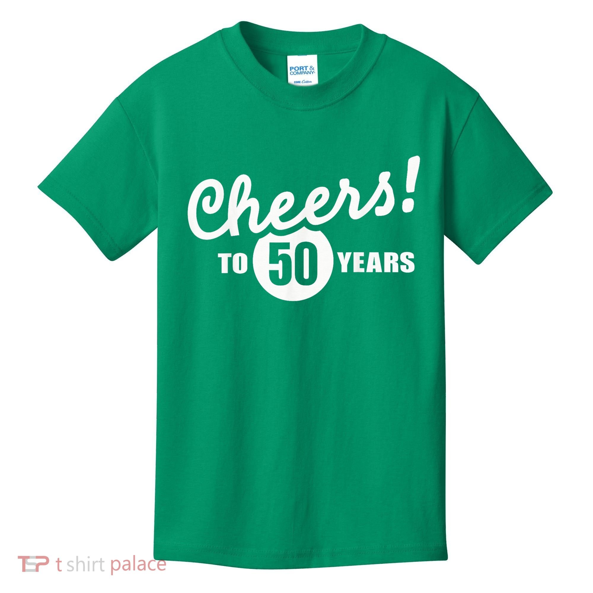 Cheers To 50 Years Birthday Kids T-Shirt
