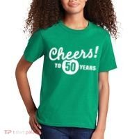 Cheers To 50 Years Birthday Kids T-Shirt thumb 2
