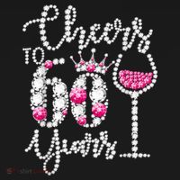 Cheers To 60 Year Old Gift 60th Birthday Queen Drink Wine Sweatshirt thumb 3