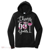 Cheers To 60 Year Old Gift 60th Birthday Queen Drink Wine Women's Hoodie thumb 0