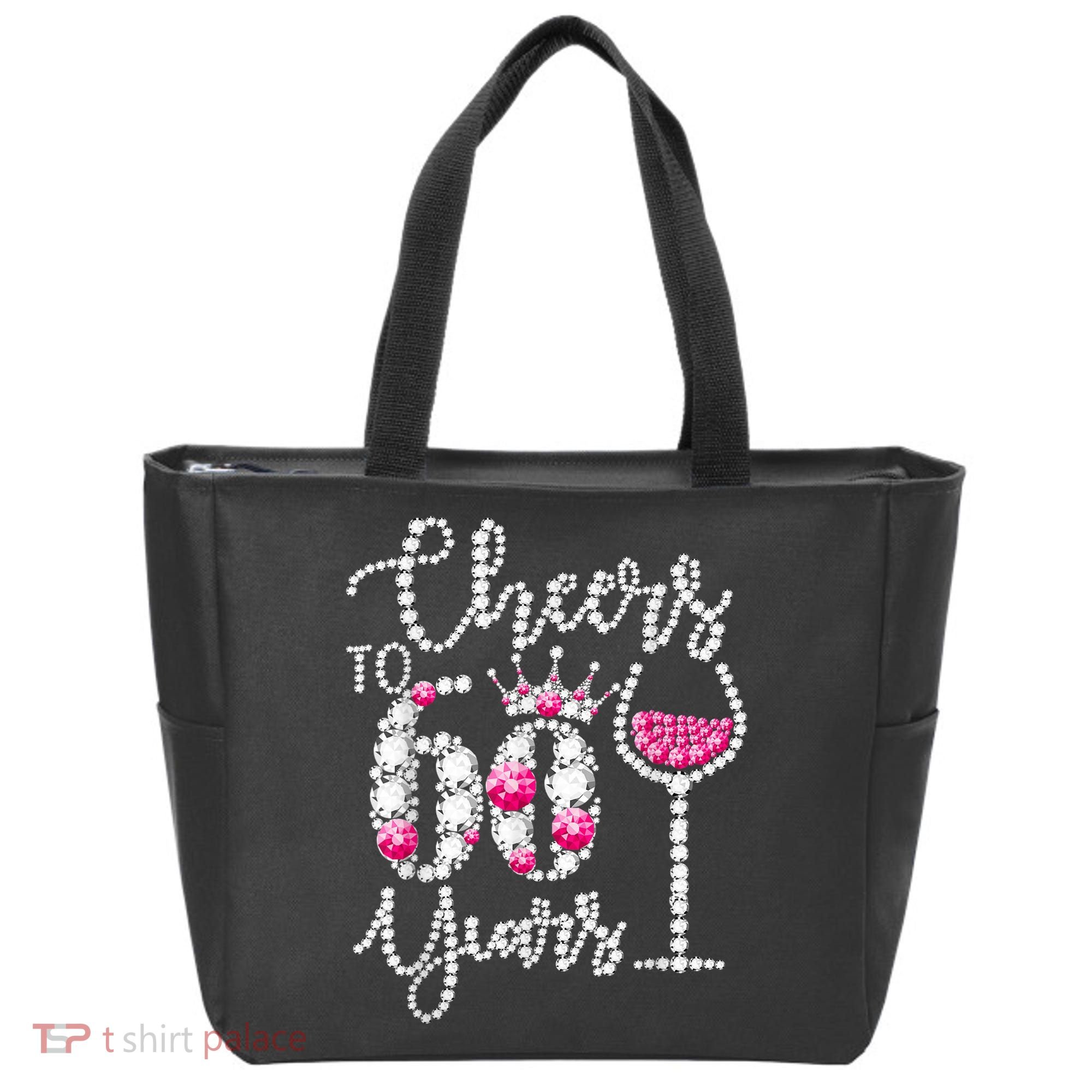 Cheers To 60 Year Old Gift 60th Birthday Queen Drink Wine Tote Bag
